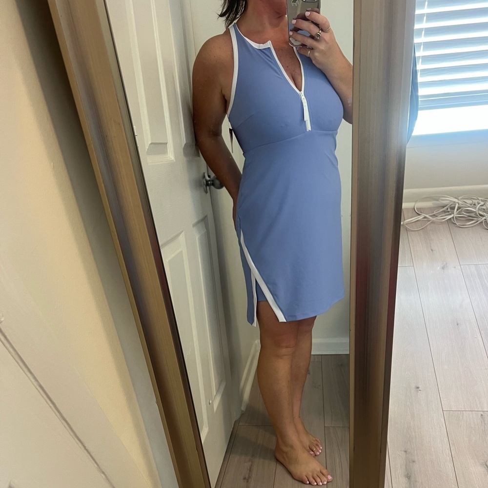 NWT SAGE Collective Women's Blue Sleeveless Dress